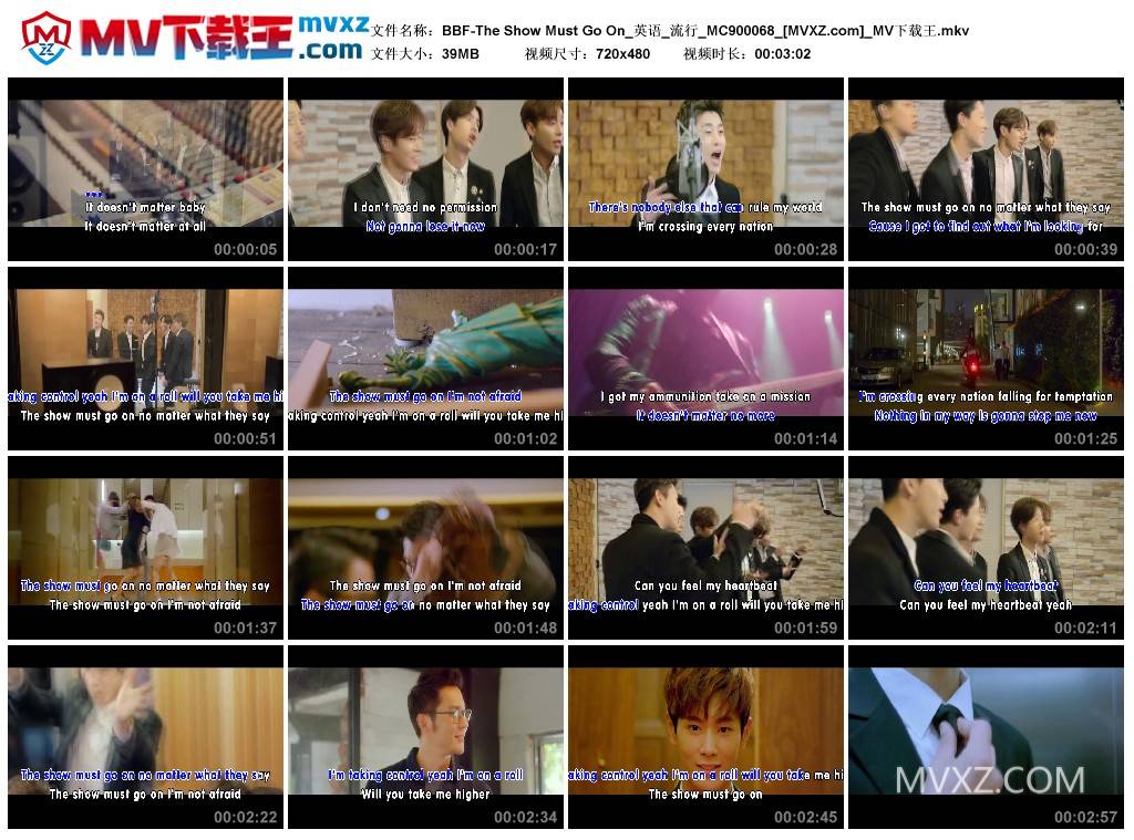 BBF-The Show Must Go On_英语_流行_MC900068